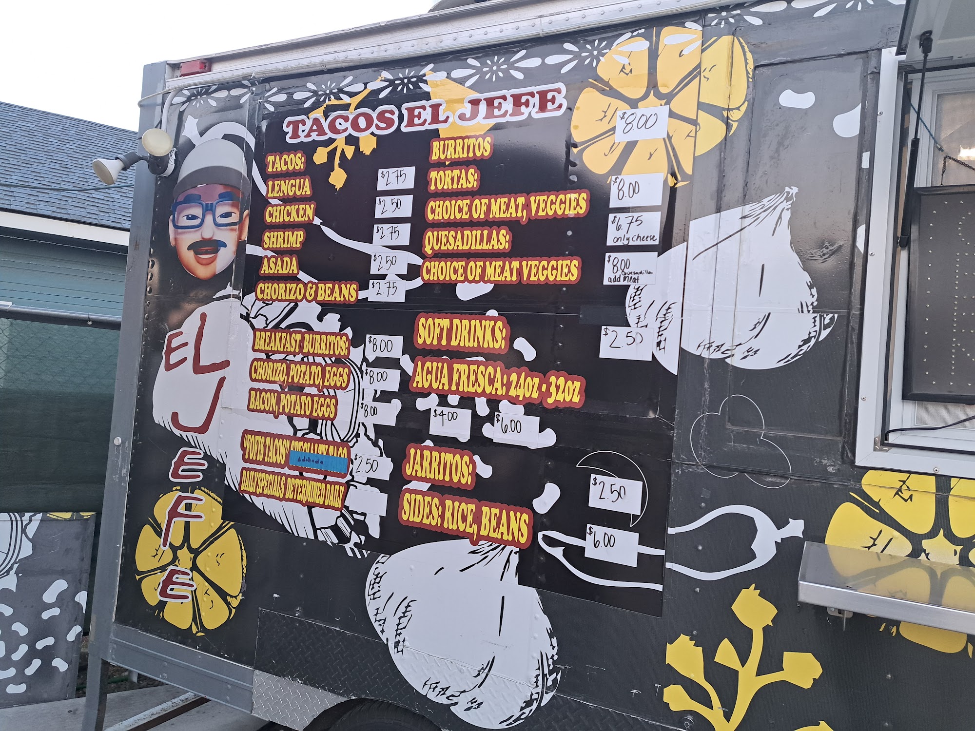 Tacos El Jefe Menu
