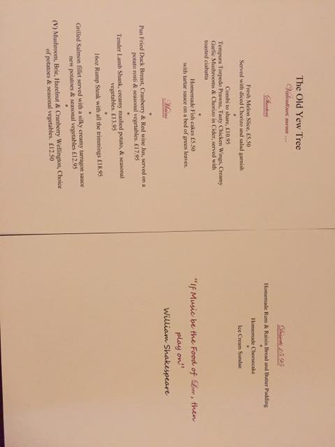 UK oldest yew tree Menu