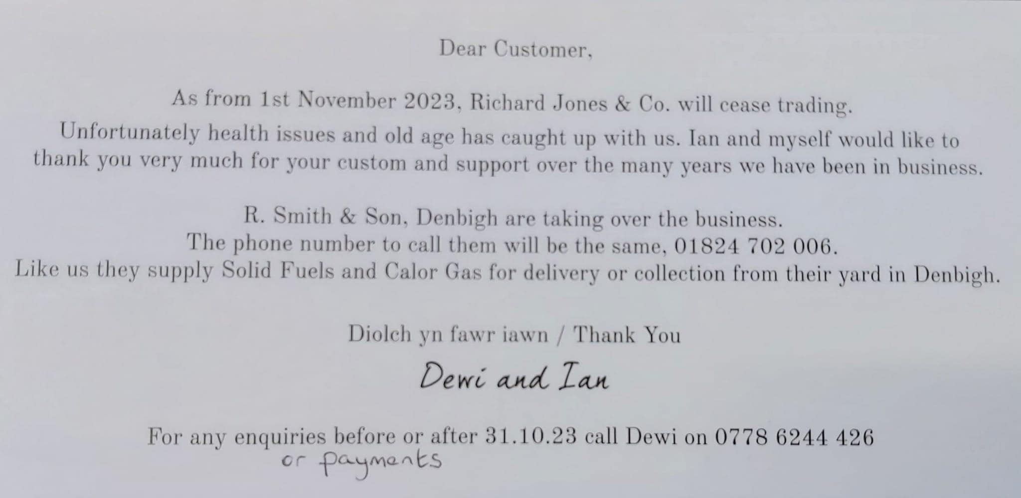 R Smith & Son Denbigh