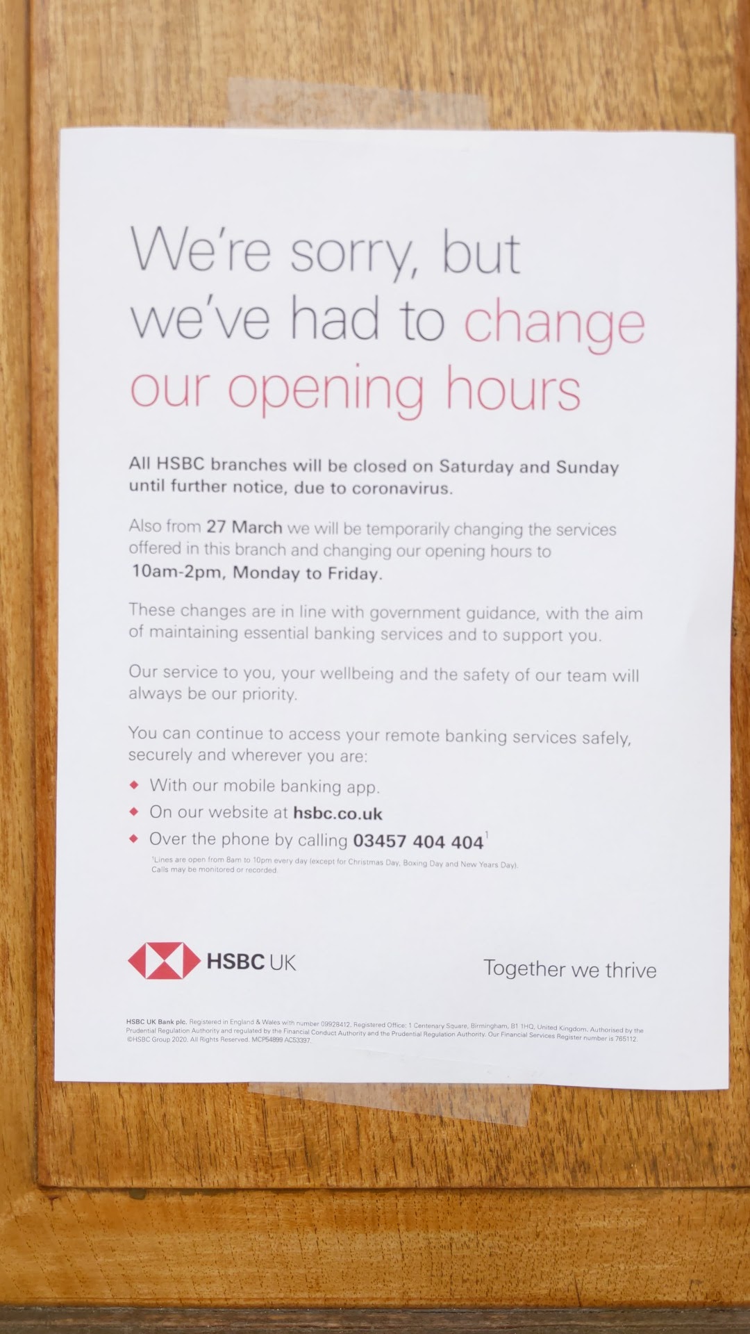 HSBC Llandrindod Wells