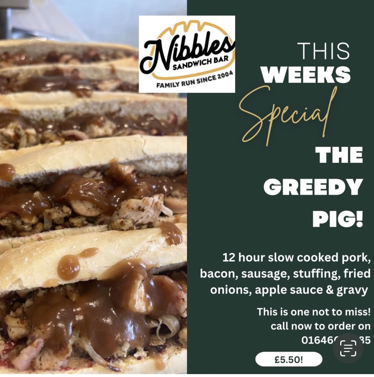 Nibbles Sandwich Bar Menu