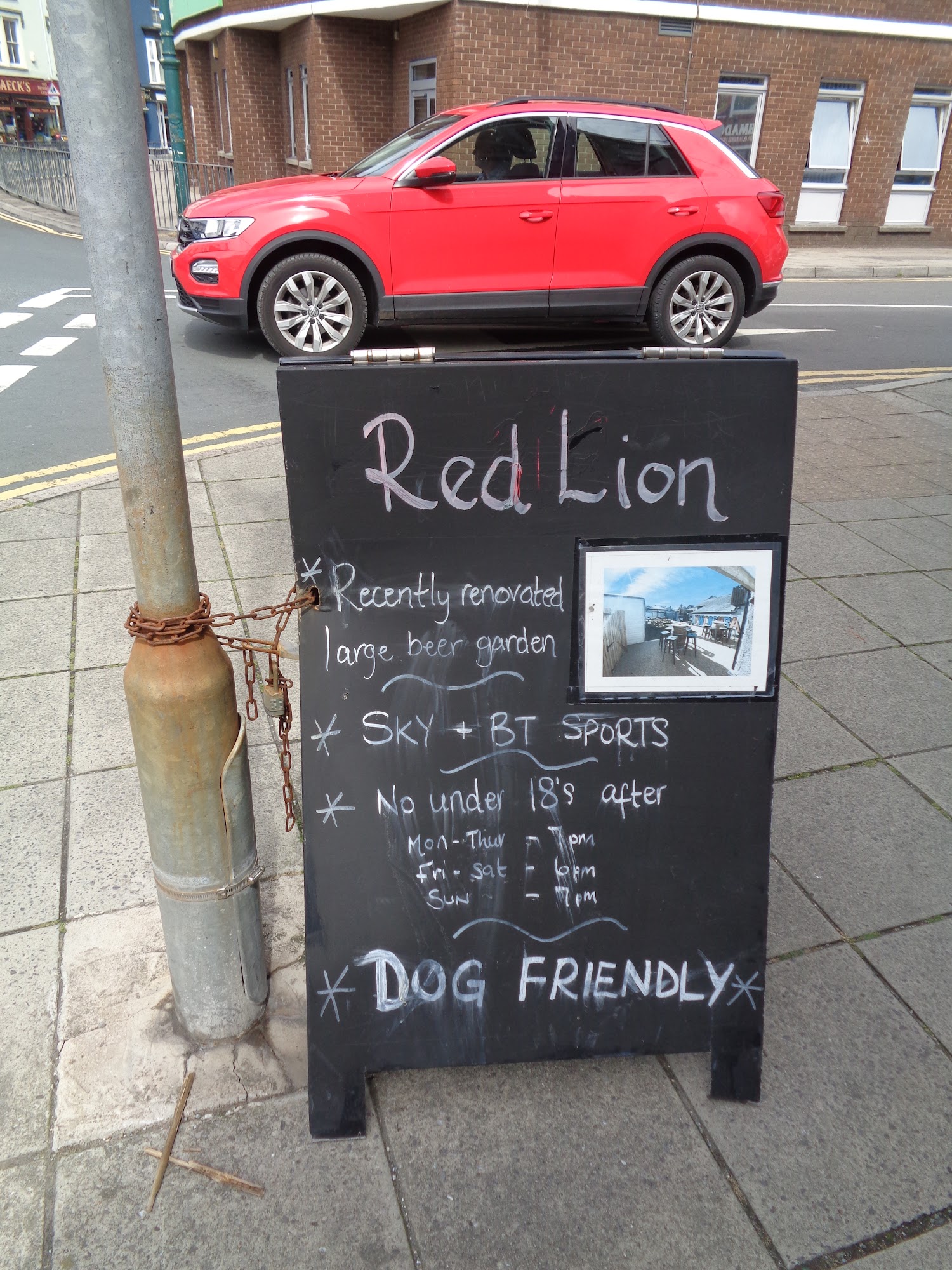 Red Lion Menu