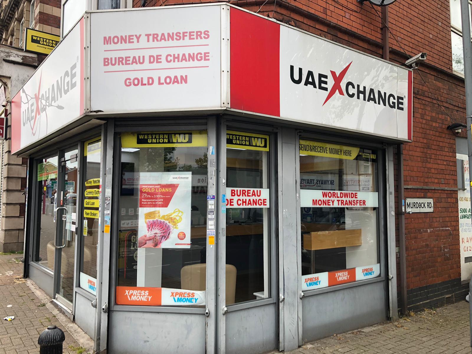 UAE Exchange UK, Money transfer, Gold loan & Currency exchange