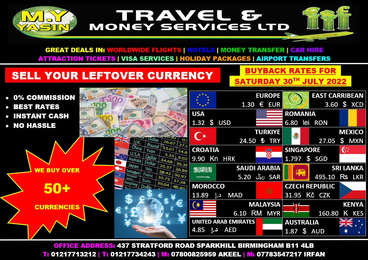 M Y Travel & Money Services LTD