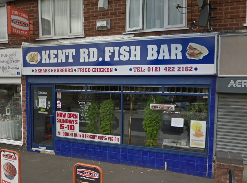Kent Road Fish Bar 103 Kent Rd, Halesowen