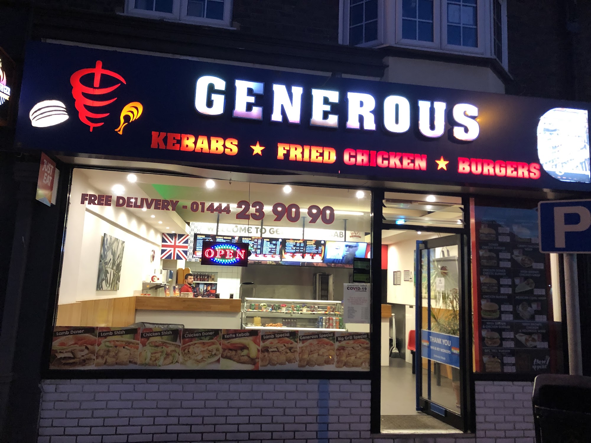 Generous Kebab 35 Station Rd, Burgess Hill