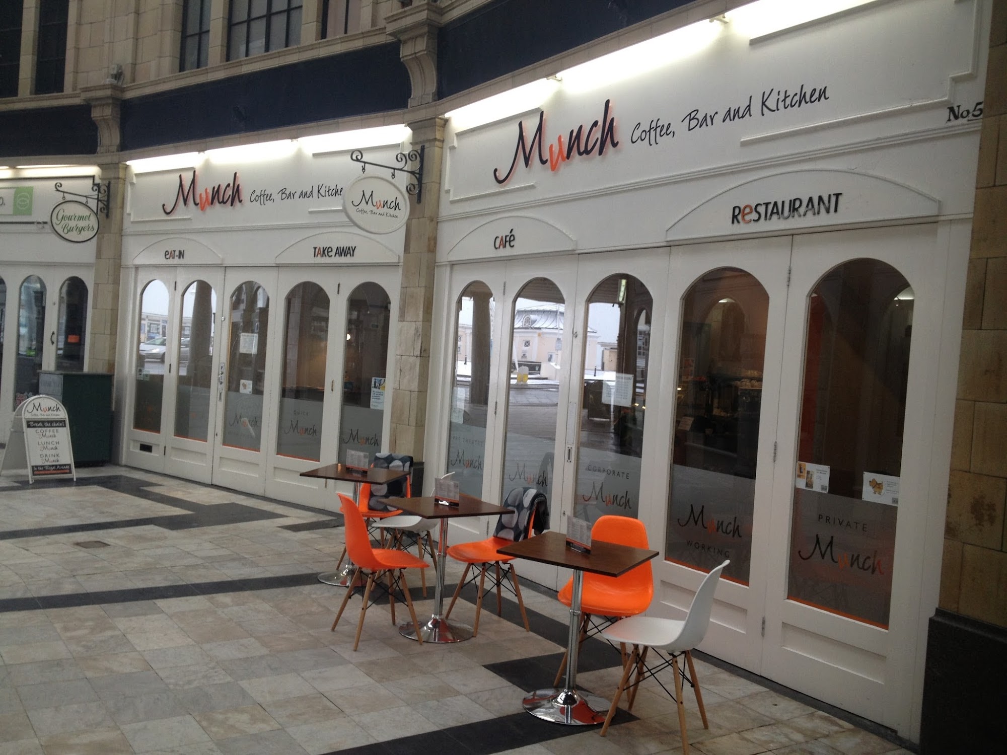 Munch Coffee, Bar and Kitchen 3-5 The Royal Arcade, Worthing