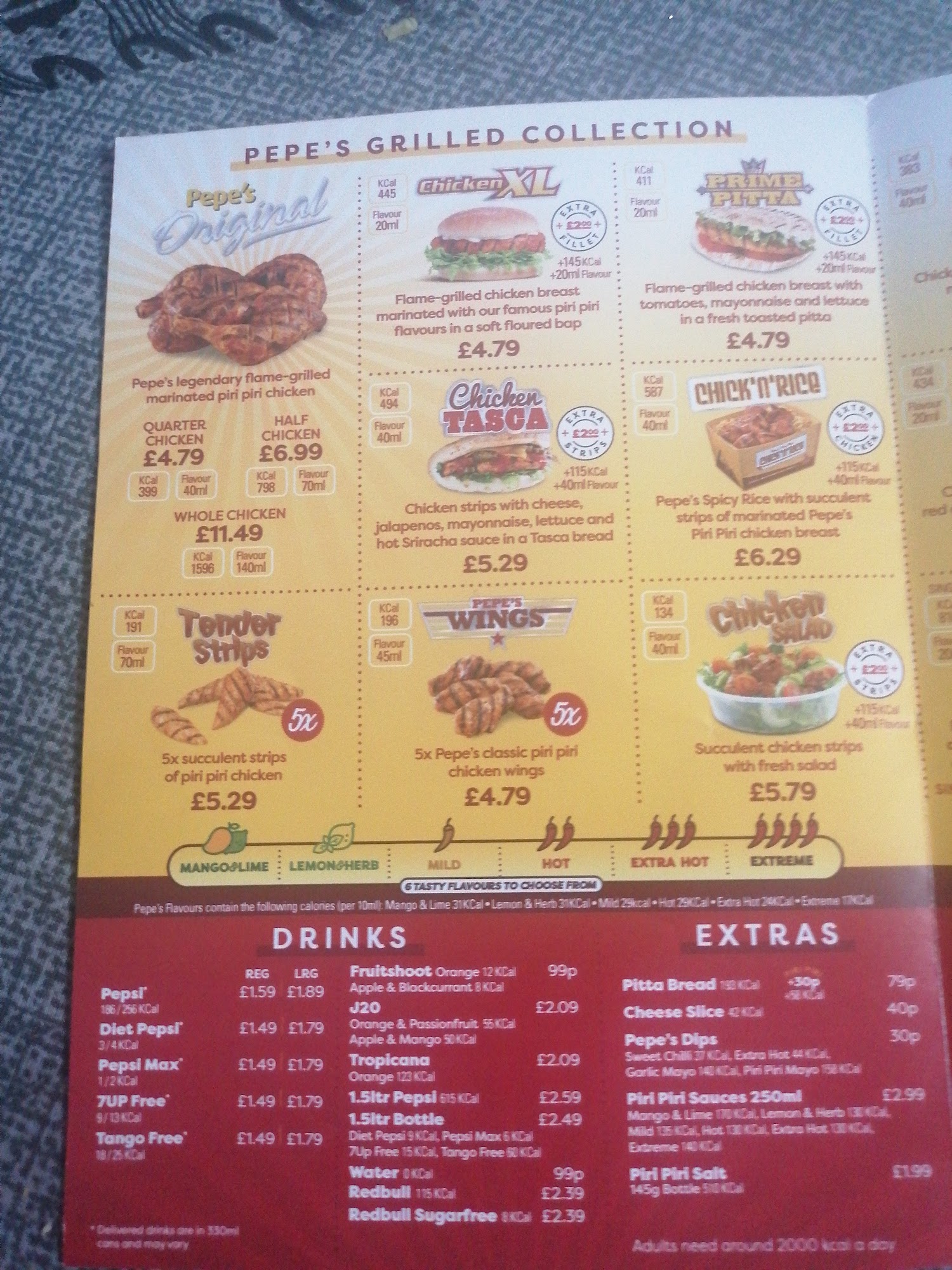 Pepe's Menu
