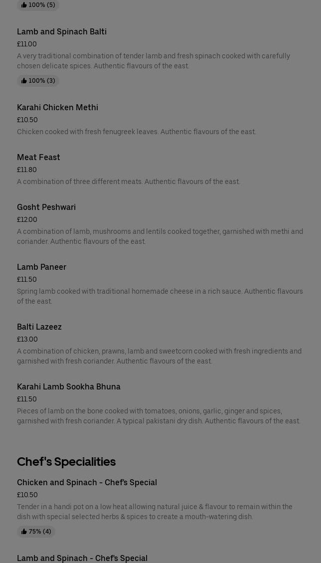 Abids Kitchen Menu