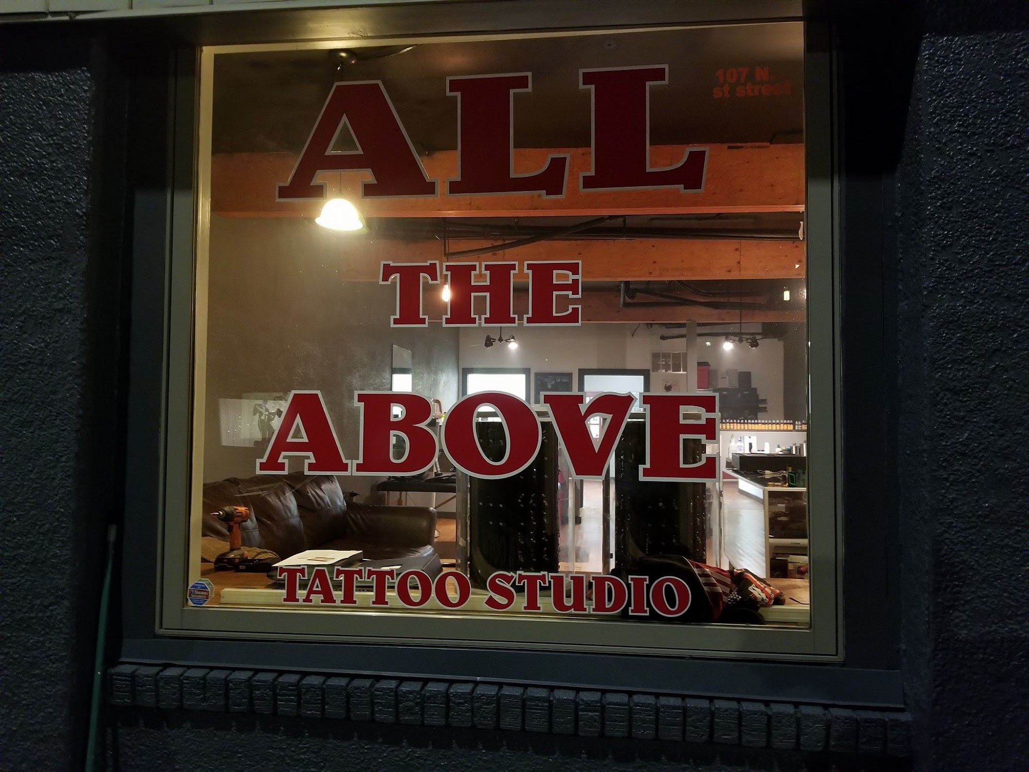 All The Above Tattoo Studio 102 N 1st St, Abbotsford Wisconsin 54405