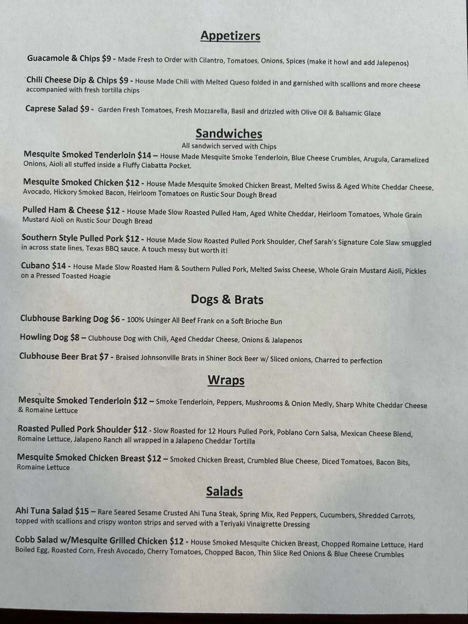 Clubhouse Bar & Grill, New Berlin - Menu, Reviews, Photos - Restaurantji