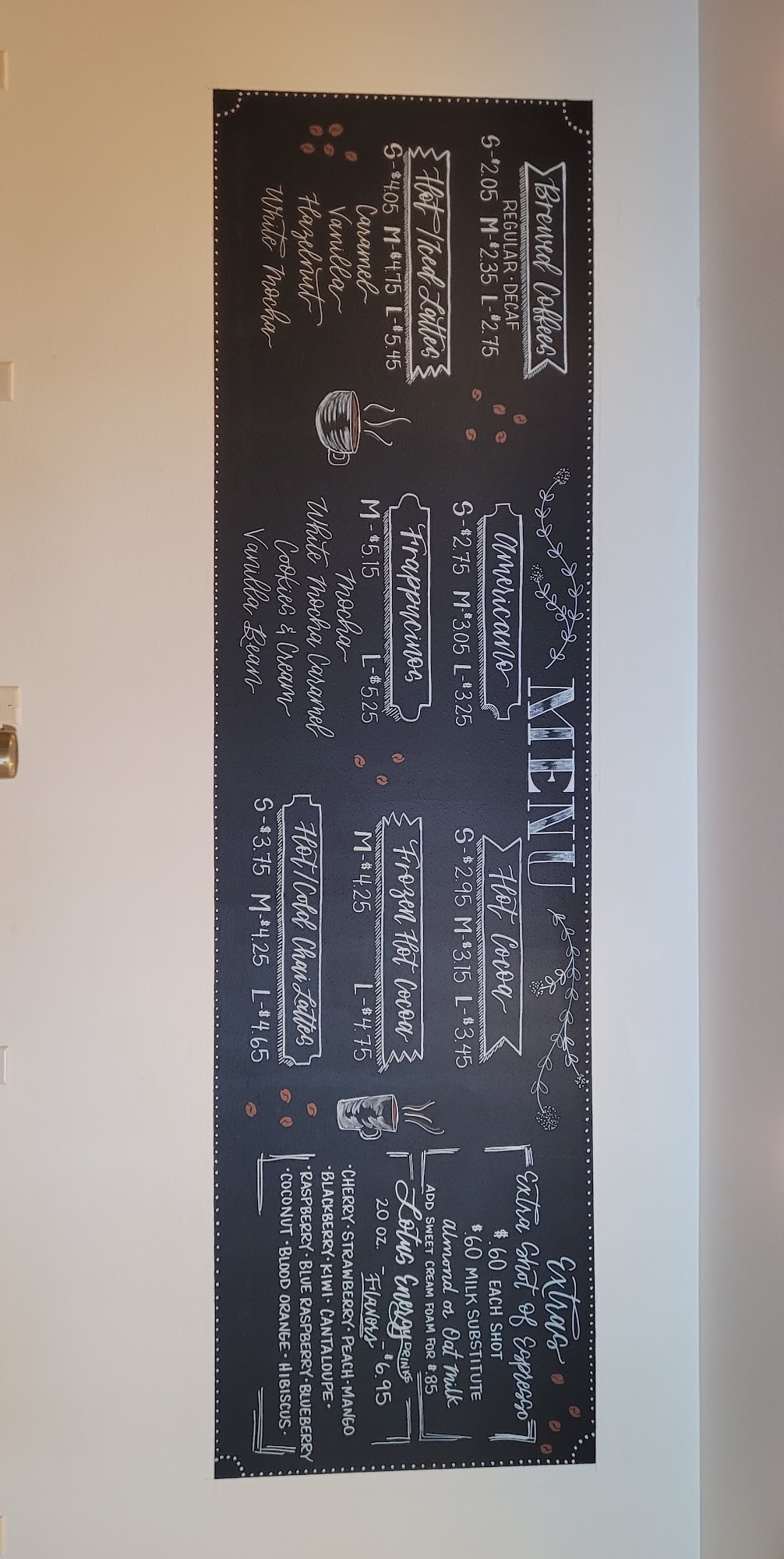 Sunrise Roast Coffee House Menu