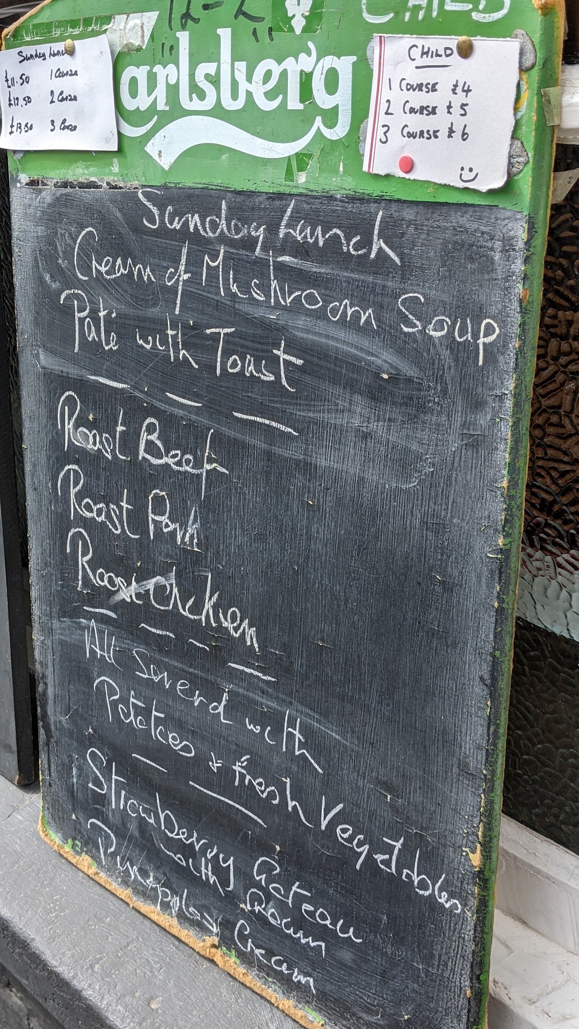 Little Upton Muggery Menu